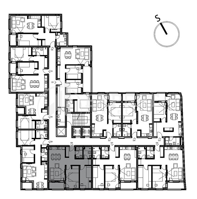 Trosoban stan Dom zdravlja 61,55m², 3 sprat — slika 19
