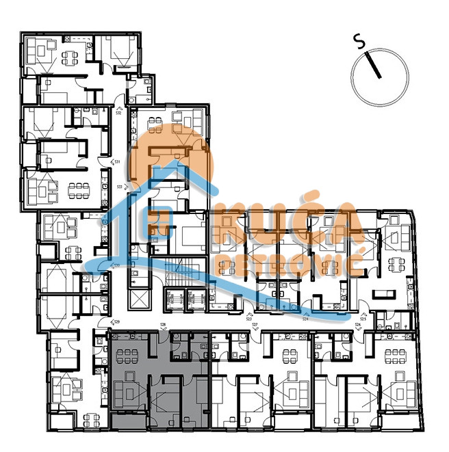 Trosoban stan Dom zdravlja 61,55m², 3 sprat — slika 20