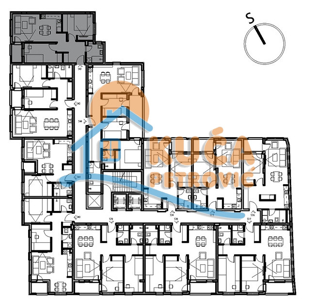 Trosoban stan Dom zdravlja 55,2m², 4 sprat — slika 20