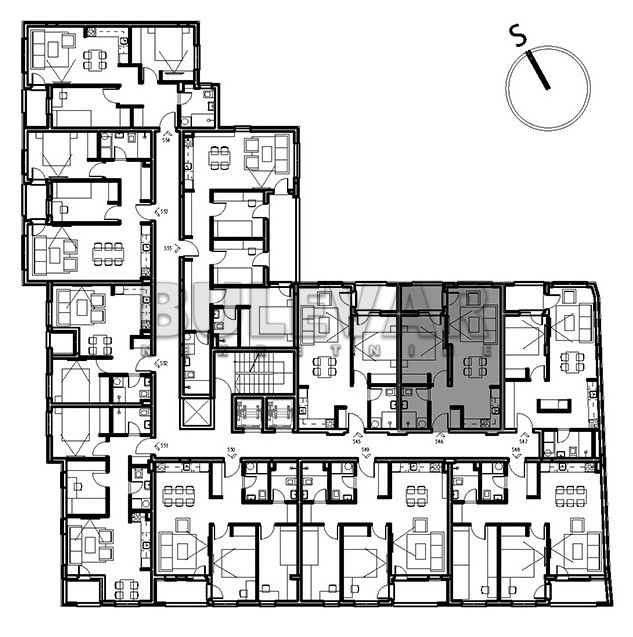 Dvosoban stan Dom zdravlja 43,91m², 5 sprat — slika 18