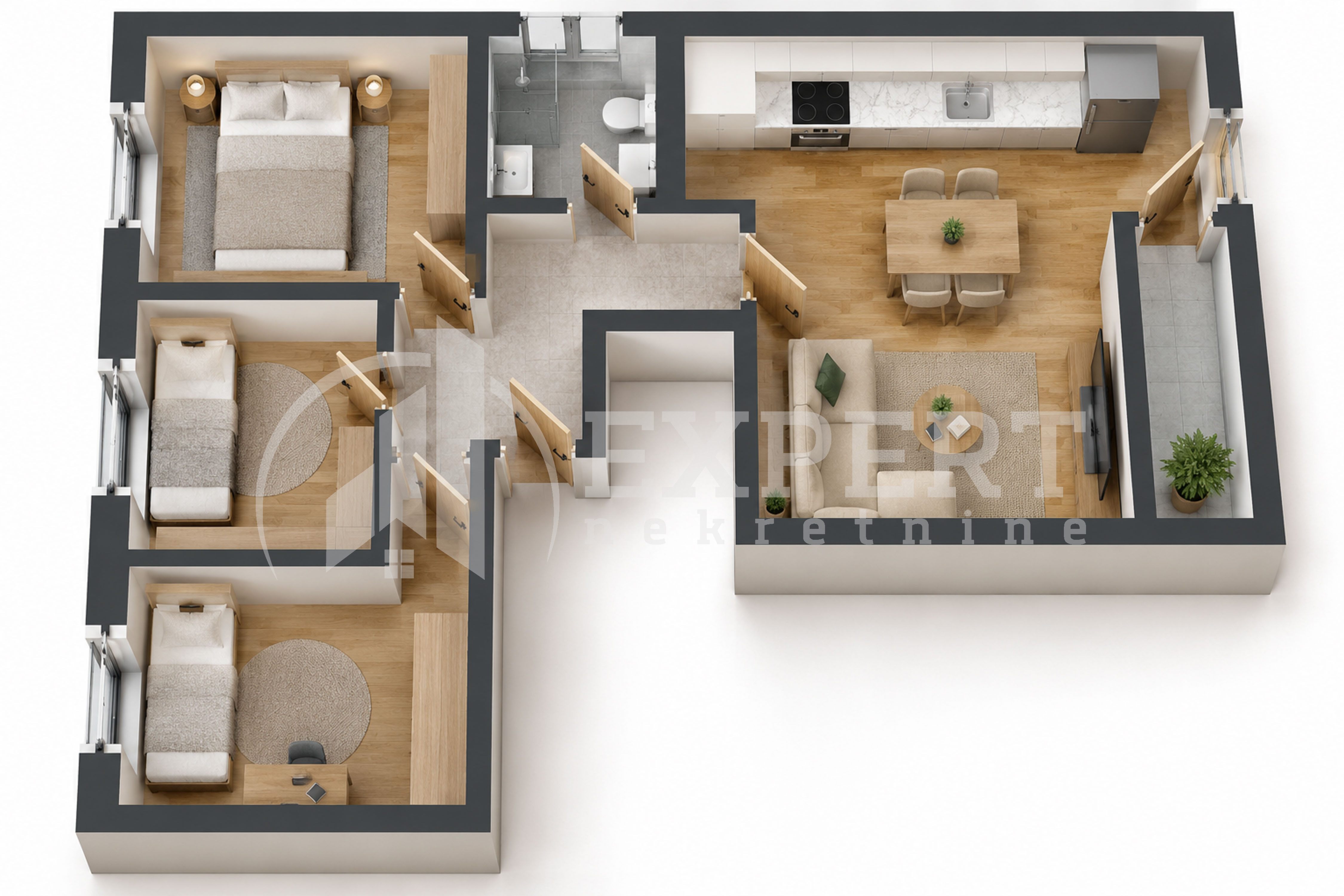Četvorosoban stan Palilula 75m², 1 sprat — slika 79