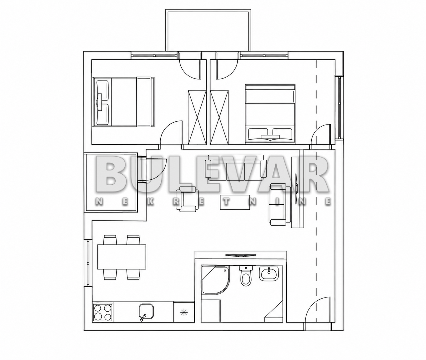 Kvalitetna  novogradnja na najtraženijoj lokaciji na Panteleju 60.53 m2 - Pantelej(Niš) - 60.53m² - 118.035€