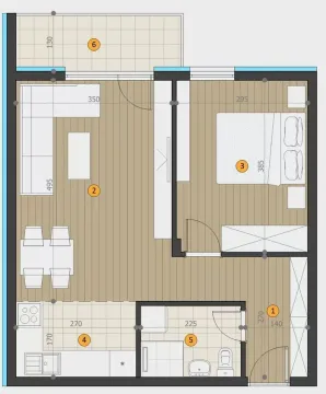Novogradnja Central Residence Niš — fotografija dvosoban 2
