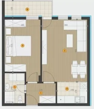 Novogradnja Central Residence Niš — fotografija dvosoban 2