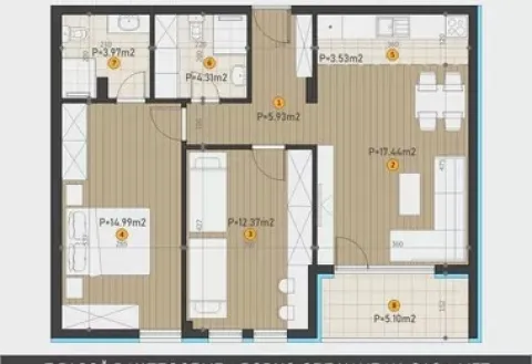 Novogradnja Central Residence Niš — fotografija trosoban 2