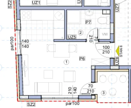 Donja Vrežina — Čalije zona Niš — Garsonjera - Studio u izgradnji