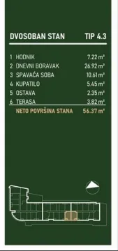 Novogradnja Šopen park Niš — fotografija dvosoban 6