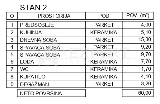Dvoiposoban stan Duvanište 60m², 1 sprat — slika 11