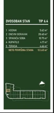 Novogradnja Šopen park Niš — fotografija dvosoban 6